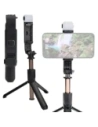 Hurtownia GSM - Kijek do selfie / tripod z lampą i pilotem Bizon Accessories Selfie Lamp czarny - BIZ4600 - {ean13} - Hurt