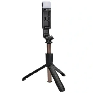 Hurtownia GSM - Kijek do selfie / tripod z lampą i pilotem Bizon Accessories Selfie Lamp czarny - BIZ4600 - {ean13} - Hurt