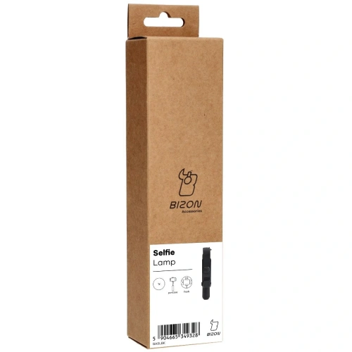 Kijek do selfie / tripod z lampą i pilotem Bizon Accessories Selfie Lamp czarny