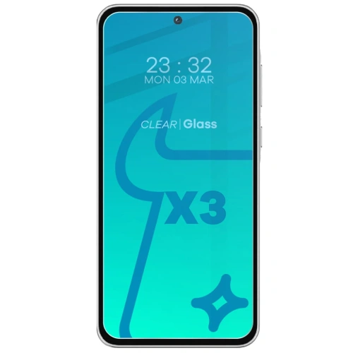 3x Szkło na ekran + szkło na aparat BIZON Clear do Samsung Galaxy A55 5G