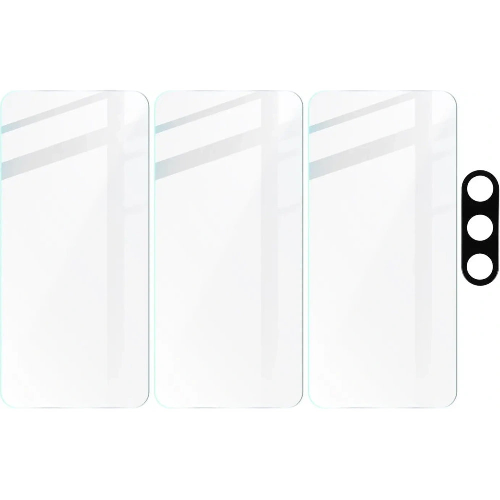 Hurtownia GSM - 3x Sklo na obrazovku + sklo na fotoaparát BIZON Clear do Samsung Galaxy A55 5G - BIZ4604 - {ean13} - Hurt