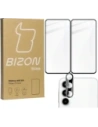 Wholesale BIZON Edge 2x screen glass + camera glass Samsung Galaxy A55 5G - BIZ4605 - {ean13} - Hurt