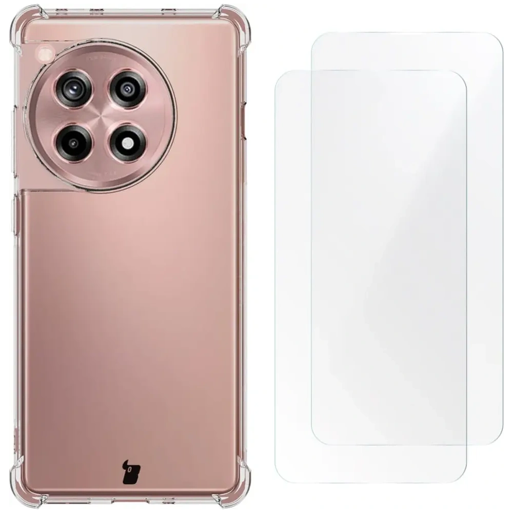 Hurtownia GSM - Etui + 2x folia Bizon Case Clear Pack do OnePlus 12R przezroczyste - BIZ4606 - {ean13} - Hurt