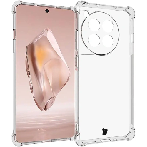 Etui + 2x folia Bizon Case Clear Pack do OnePlus 12R przezroczyste