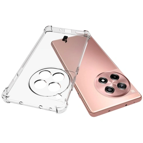 Etui + 2x folia Bizon Case Clear Pack do OnePlus 12R przezroczyste