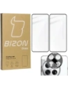 2x Szkło na ekran + szkło na aparat BIZON Edge 3D do OnePlus 12R