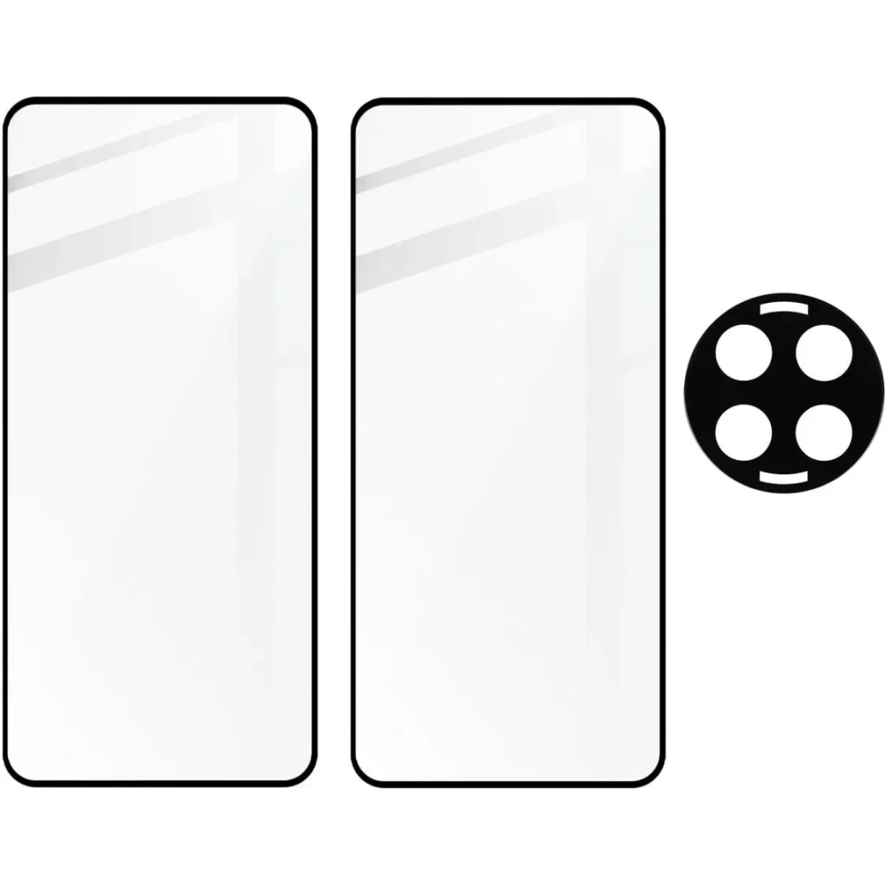 Wholesale BIZON Edge 3D 2x screen glass + camera glass OnePlus 12R - BIZ5178 - {ean13} - Hurt
