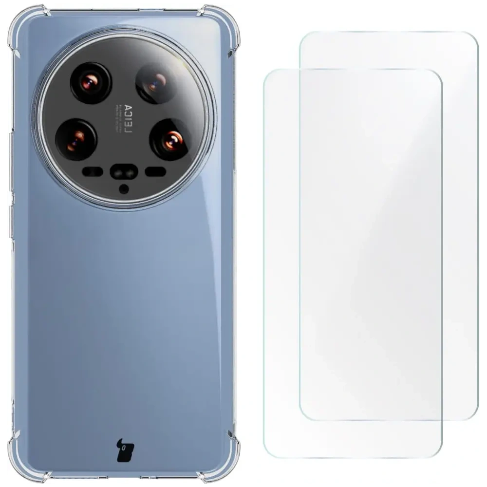 Hurtownia GSM - Bizon Case Clear Pack tok + 2x kijelzőfólia Xiaomi 14 Ultra tiszta - BIZ4608 - {ean13} - Hurt