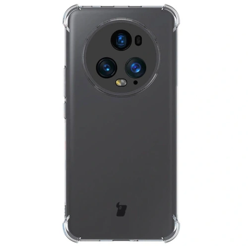 Etui + 2x folia Bizon Case Clear Pack do Honor Magic5 Pro przezroczyste