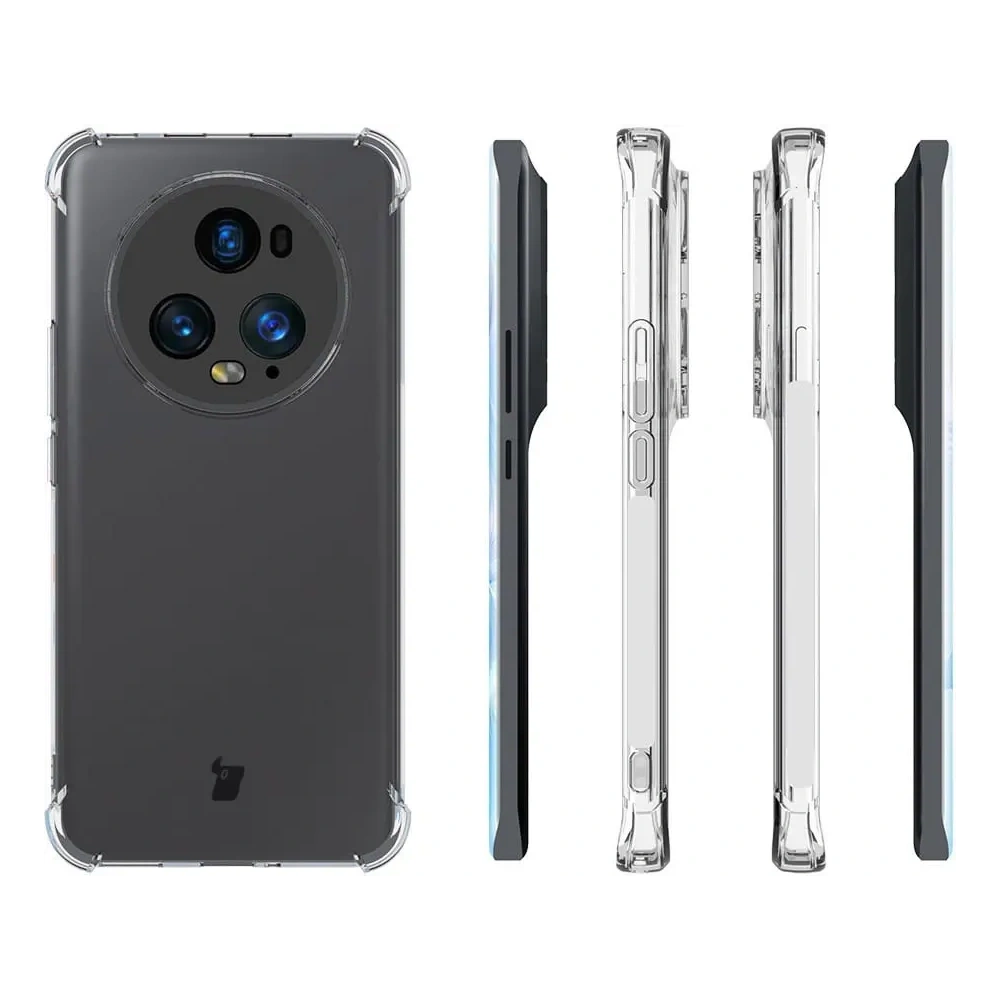 Hurtownia GSM - Bizon Case Clear Pack tok + 2x kijelzőfólia Honor Magic5 Pro átlátszó - BIZ5180 - {ean13} - Hurt