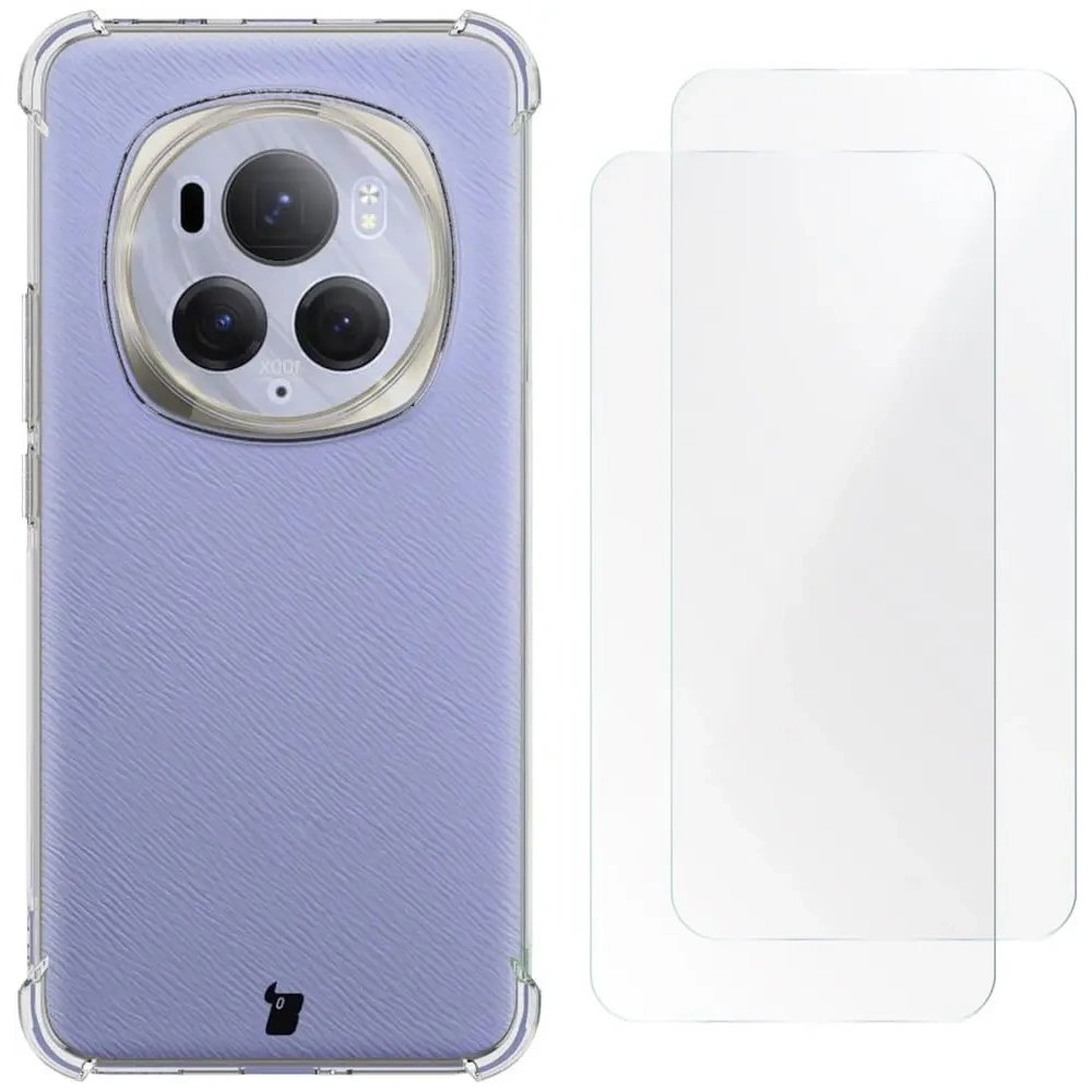 Hurtownia GSM - Bizon Case Clear Pack carcasa + 2x film protector pentru ecran Honor Magic6 Pro transparent - BIZ5181 - {ean13} - Hurt