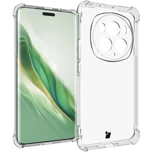 Etui + 2x folia Bizon Case Clear Pack do Honor Magic6 Pro przezroczyste