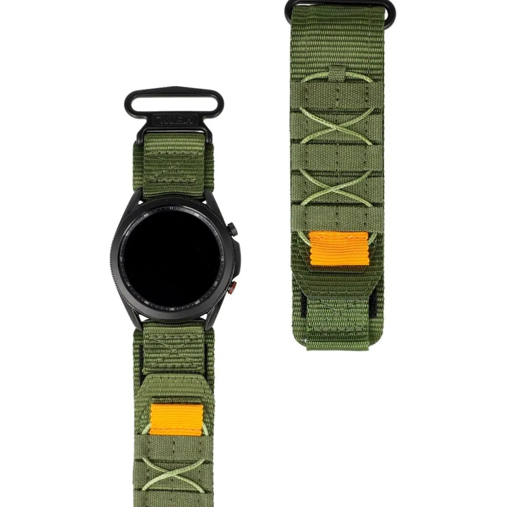 Hurtownia GSM - Sportowy pasek do zegarka Bizon Strap Watch Adventure do Samsung Galaxy Watch 22mm khaki - BIZ4614 - {ean13} - Hurt
