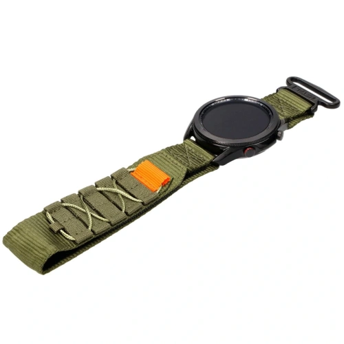 Sportowy pasek do zegarka Bizon Strap Watch Adventure do Samsung Galaxy Watch 22mm khaki