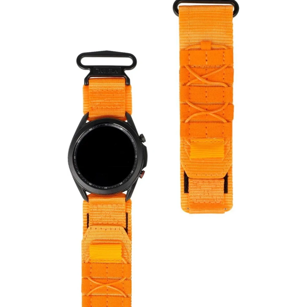 Hurtownia GSM - Sportowy pasek do zegarka Bizon Strap Watch Adventure do Samsung Galaxy Watch 22mm pomarańczowy - BIZ4615 - {ean13} - Hurt