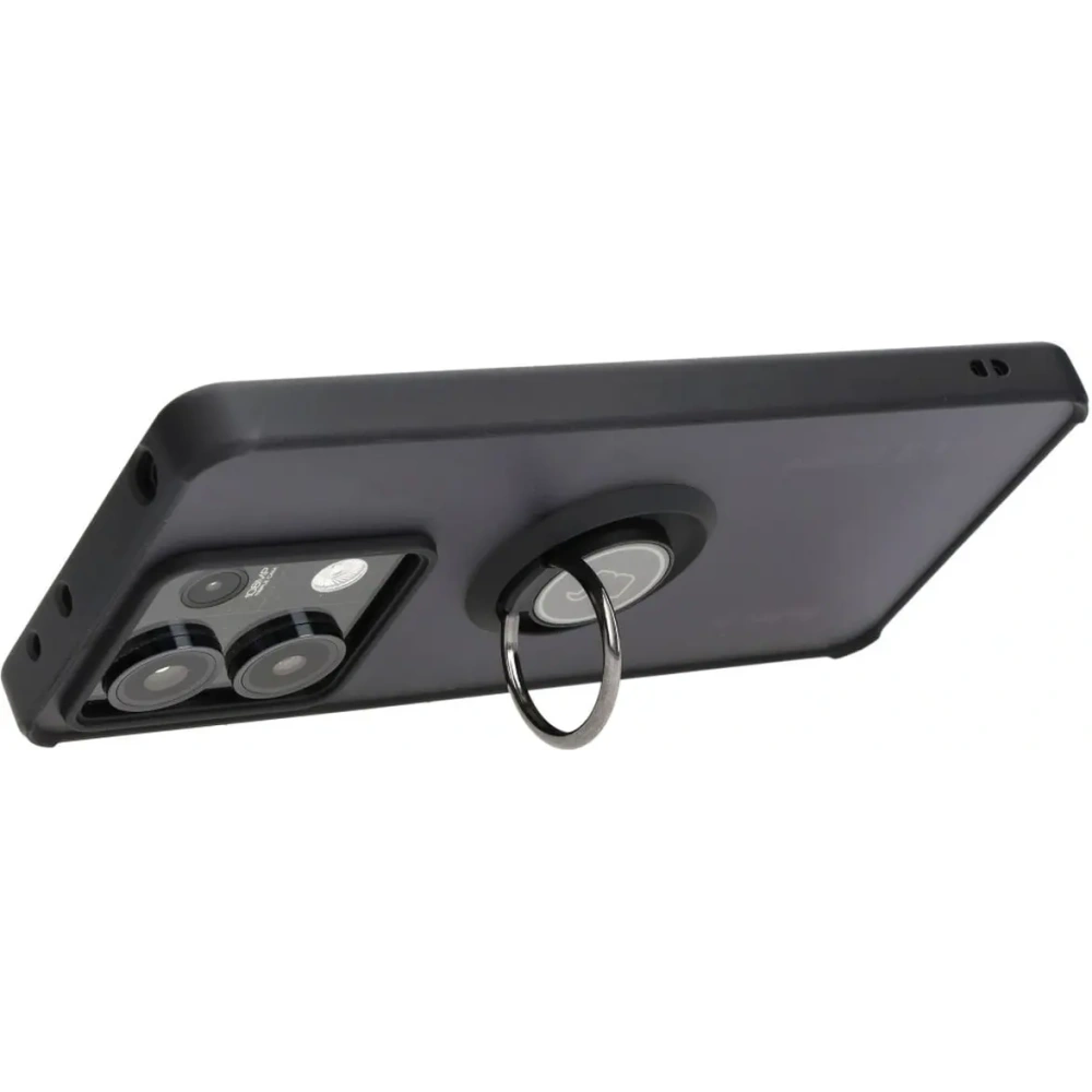 Hurtownia GSM - Etui s úchytem na prst Bizon Case Hybrid Ring pro Xiaomi Redmi Note 13 5G kouřové s černým rámem - BIZ5187 - {ean13} - Hurt