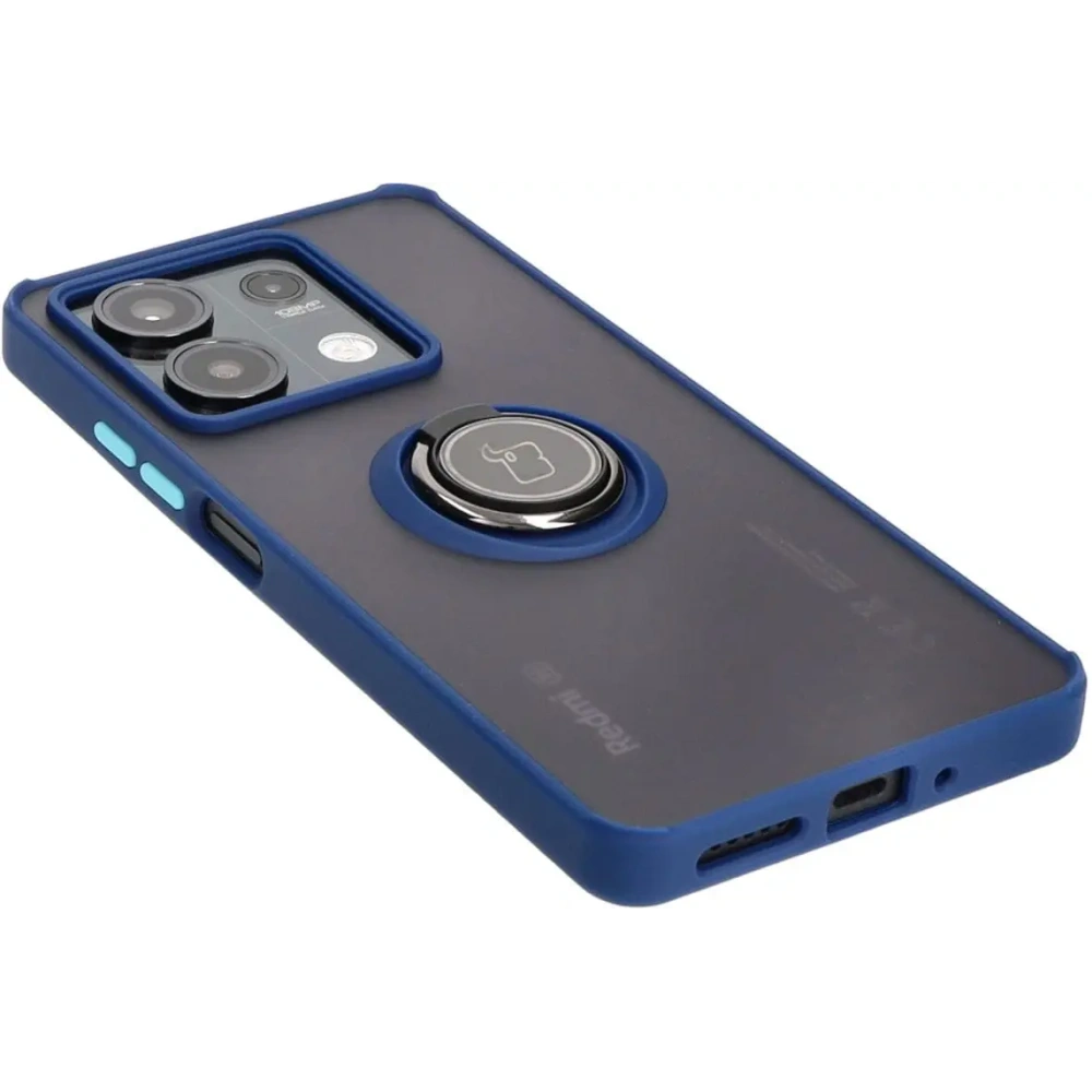 Hurtownia GSM - Bizon Case Hybrid Ring Xiaomi Redmi Note 13 5G rauchig mit einem navyblauen Rahmen - BIZ4617 - {ean13} - Hurt