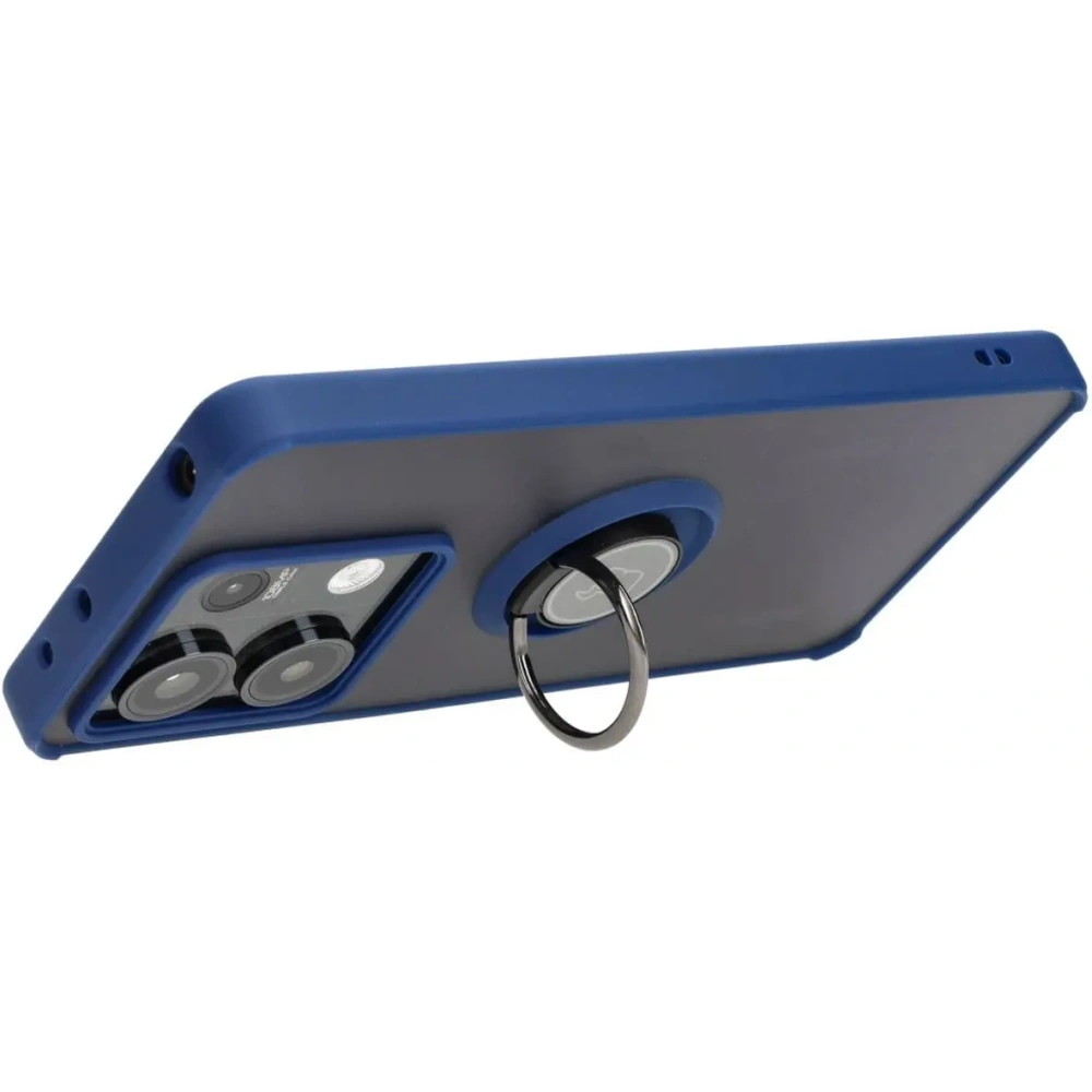 Wholesale Bizon Case Hybrid Ring Xiaomi Redmi Note 13 5G smoky with a navy blue frame - BIZ4617 - {ean13} - Hurt