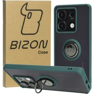 Hurtownia GSM - Bizon Case Hybrid Ring Xiaomi Redmi Note 13 5G füstös sötétzöld kerettel - BIZ4618 - {ean13} - Hurt