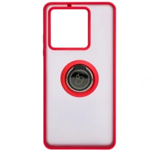 Wholesale Bizon Case Hybrid Ring Xiaomi Redmi Note 13 5G smoky with a red frame - BIZ4619 - {ean13} - Hurt