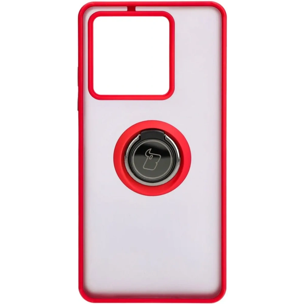 Wholesale Bizon Case Hybrid Ring Xiaomi Redmi Note 13 5G smoky with a red frame - BIZ4619 - {ean13} - Hurt
