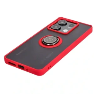 Wholesale Bizon Case Hybrid Ring Xiaomi Redmi Note 13 5G smoky with a red frame - BIZ4619 - {ean13} - Hurt