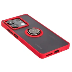 Wholesale Bizon Case Hybrid Ring Xiaomi Redmi Note 13 5G smoky with a red frame - BIZ4619 - {ean13} - Hurt