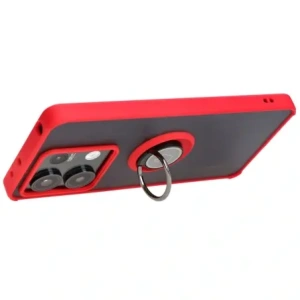 Wholesale Bizon Case Hybrid Ring Xiaomi Redmi Note 13 5G smoky with a red frame - BIZ4619 - {ean13} - Hurt
