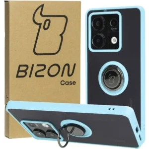 Wholesale Bizon Case Hybrid Ring Xiaomi Redmi Note 13 5G smoky with a light blue frame - BIZ4620 - {ean13} - Hurt