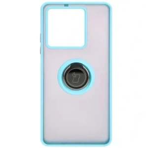 Wholesale Bizon Case Hybrid Ring Xiaomi Redmi Note 13 5G smoky with a light blue frame - BIZ4620 - {ean13} - Hurt