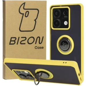 Wholesale Bizon Case Hybrid Ring Xiaomi Redmi Note 13 5G smoky with a yellow frame - BIZ5192 - {ean13} - Hurt