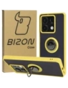Hurtownia GSM - Etui z uchwytem na palec Bizon Case Hybrid Ring do Xiaomi Redmi Note 13 5G przydymione z żółtą ramką - BIZ5192 - {ean13} - Hurt