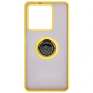 Wholesale Bizon Case Hybrid Ring Xiaomi Redmi Note 13 5G smoky with a yellow frame - BIZ5192 - {ean13} - Hurt