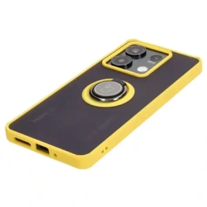 Wholesale Bizon Case Hybrid Ring Xiaomi Redmi Note 13 5G smoky with a yellow frame - BIZ5192 - {ean13} - Hurt