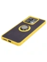 Hurtownia GSM - Etui z uchwytem na palec Bizon Case Hybrid Ring do Xiaomi Redmi Note 13 5G przydymione z żółtą ramką - BIZ5192 - {ean13} - Hurt