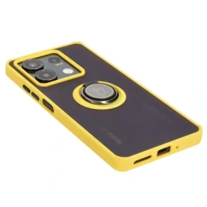 Wholesale Bizon Case Hybrid Ring Xiaomi Redmi Note 13 5G smoky with a yellow frame - BIZ5192 - {ean13} - Hurt