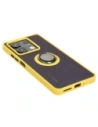 Hurtownia GSM - Etui z uchwytem na palec Bizon Case Hybrid Ring do Xiaomi Redmi Note 13 5G przydymione z żółtą ramką - BIZ5192 - {ean13} - Hurt