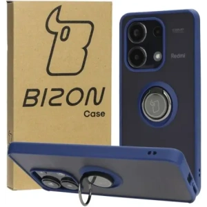 Wholesale Bizon Case Hybrid Ring Xiaomi Redmi Note 13 4G smoky with a navy blue frame - BIZ4623 - {ean13} - Hurt