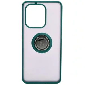 Wholesale Bizon Case Hybrid Ring Xiaomi Redmi Note 13 4G smoky with a dark green frame - BIZ5195 - {ean13} - Hurt