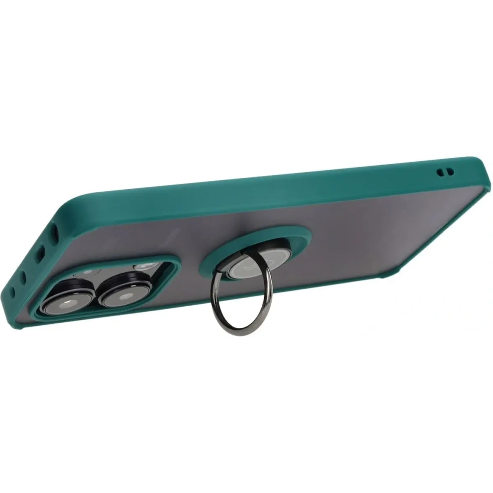 Hurtownia GSM - Bizon Case Hybrid Ring Xiaomi Redmi Note 13 4G füstös sötétzöld kerettel - BIZ5195 - {ean13} - Hurt