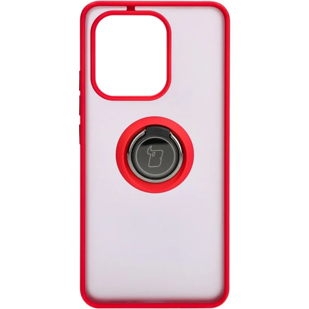 Hurtownia GSM - Bizon Case Hybrid Ring Xiaomi Redmi Note 13 4G füstös piros kerettel - BIZ5196 - {ean13} - Hurt