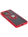 Hurtownia GSM - Bizon Case Hybrid Ring Xiaomi Redmi Note 13 4G füstös piros kerettel - BIZ5196 - {ean13} - Hurt