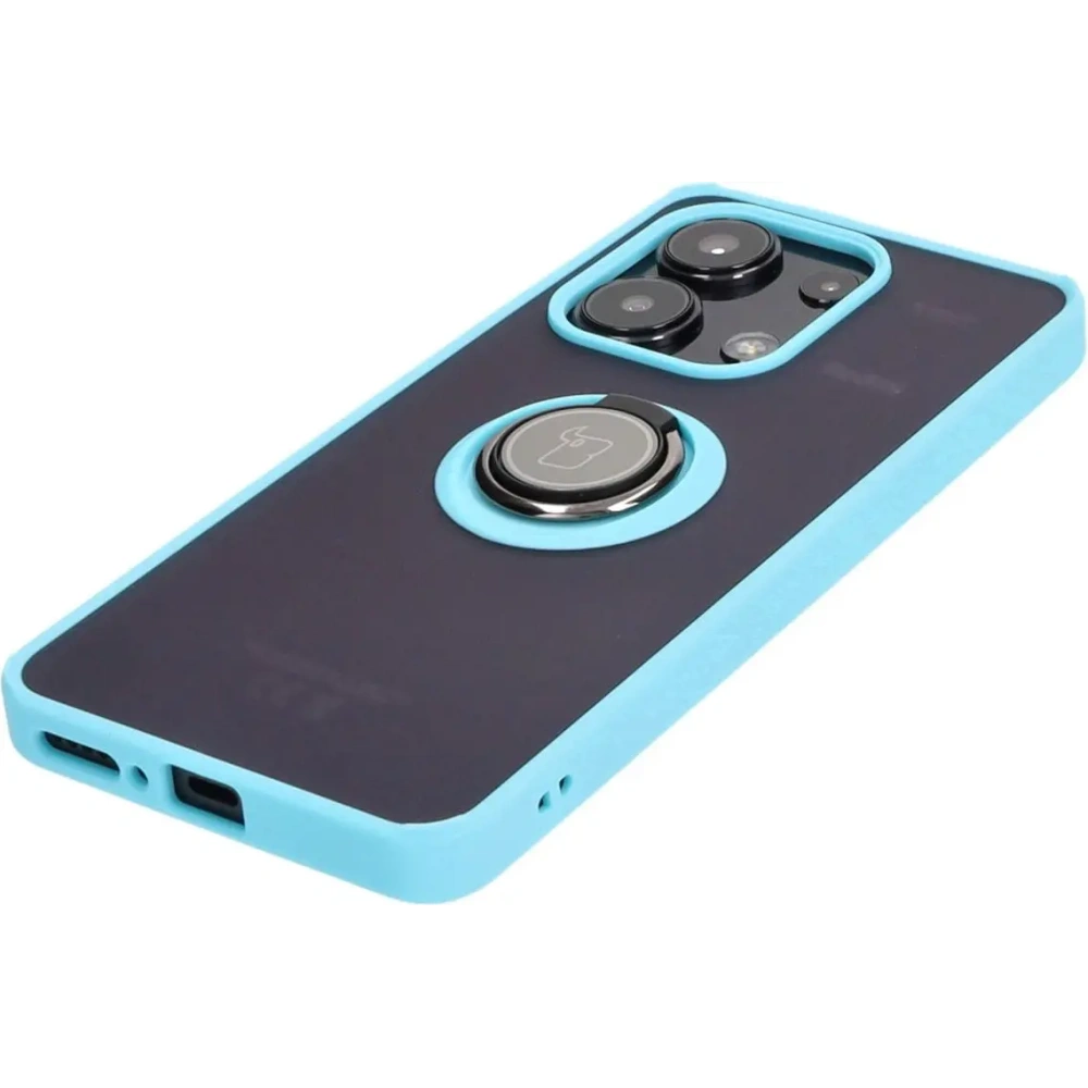 Hurtownia GSM - Bizon Case Hybrid Ring Xiaomi Redmi Note 13 4G füstös világoskék kerettel - BIZ5198 - {ean13} - Hurt