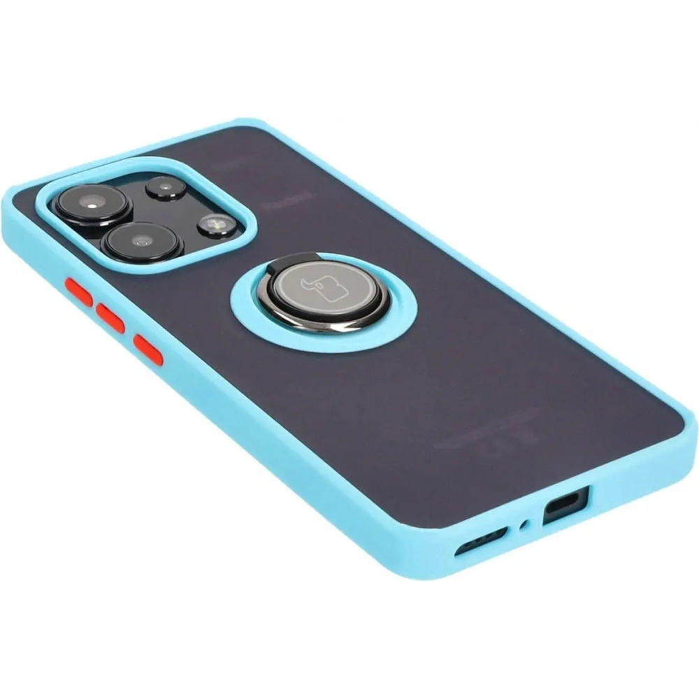 Hurtownia GSM - Bizon Case Hybrid Ring Xiaomi Redmi Note 13 4G füstös világoskék kerettel - BIZ5198 - {ean13} - Hurt