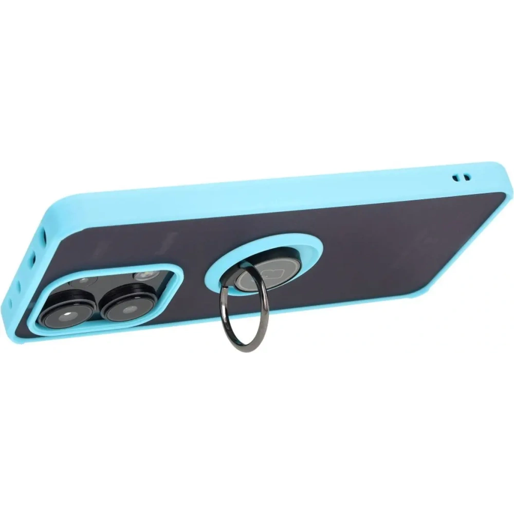 Hurtownia GSM - Bizon Case Hybrid Ring Xiaomi Redmi Note 13 4G füstös világoskék kerettel - BIZ5198 - {ean13} - Hurt