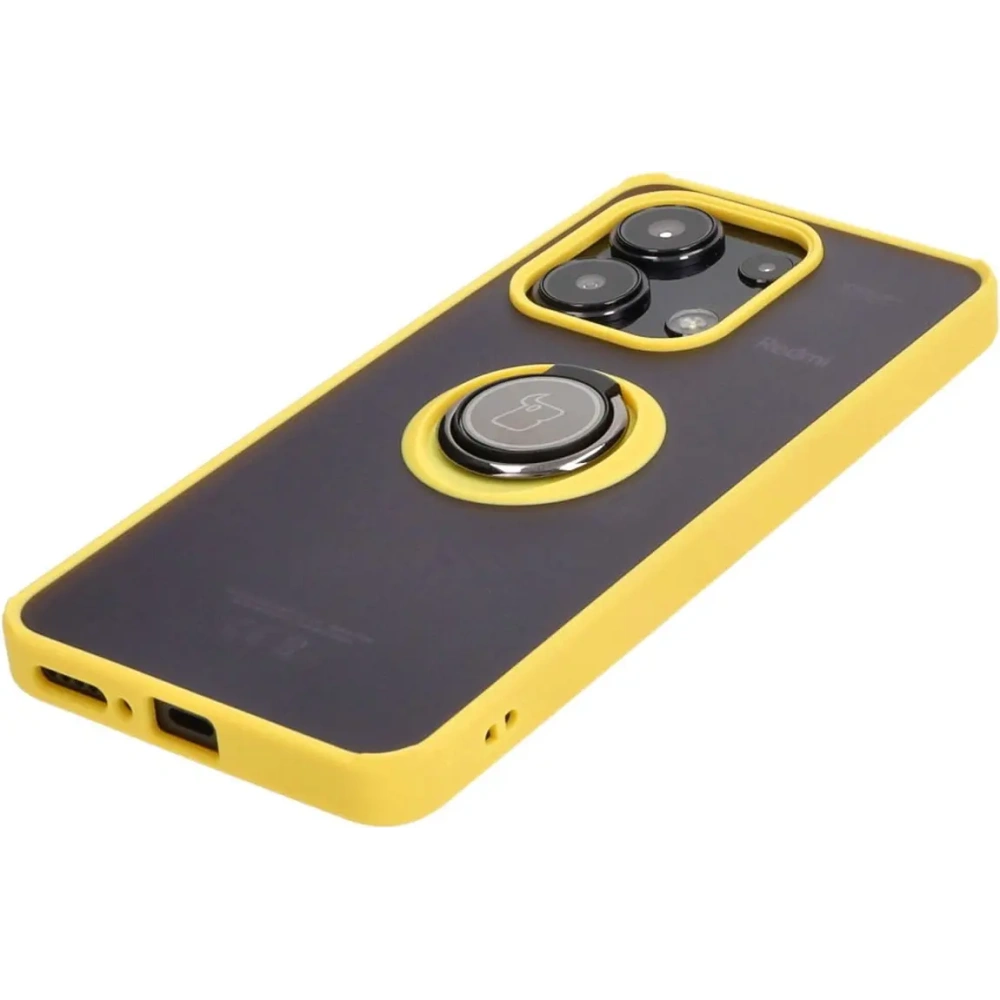 Hurtownia GSM - Bizon Case Hybrid Gyűrű Xiaomi Redmi Note 13 4G füstös sárga kerettel - BIZ4628 - {ean13} - Hurt
