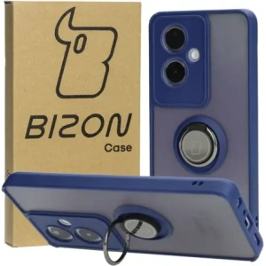 Hurtownia GSM - Bizon Case Hybrid Gyűrű Oppo A79 5G füstös színben, tengerészkék kerettel - BIZ4638 - {ean13} - Hurt