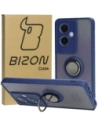 Bizon Case Hybrid Ring Oppo A79 5G smoky with a navy blue frame