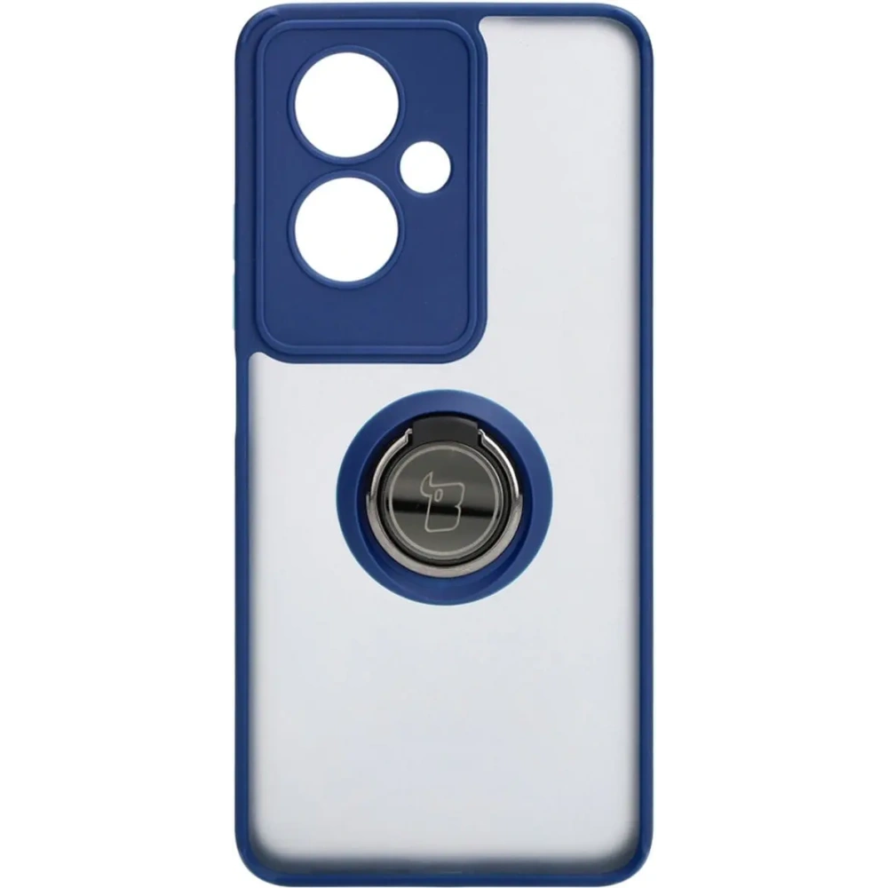 Hurtownia GSM - Etui s držákem na prst Bizon Case Hybrid Ring pro Oppo A79 5G kouřové s modrým rámem - BIZ4638 - {ean13} - Hurt