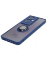 Hurtownia GSM - Bizon Case Hybrid Gyűrű Oppo A79 5G füstös színben, tengerészkék kerettel - BIZ4638 - {ean13} - Hurt